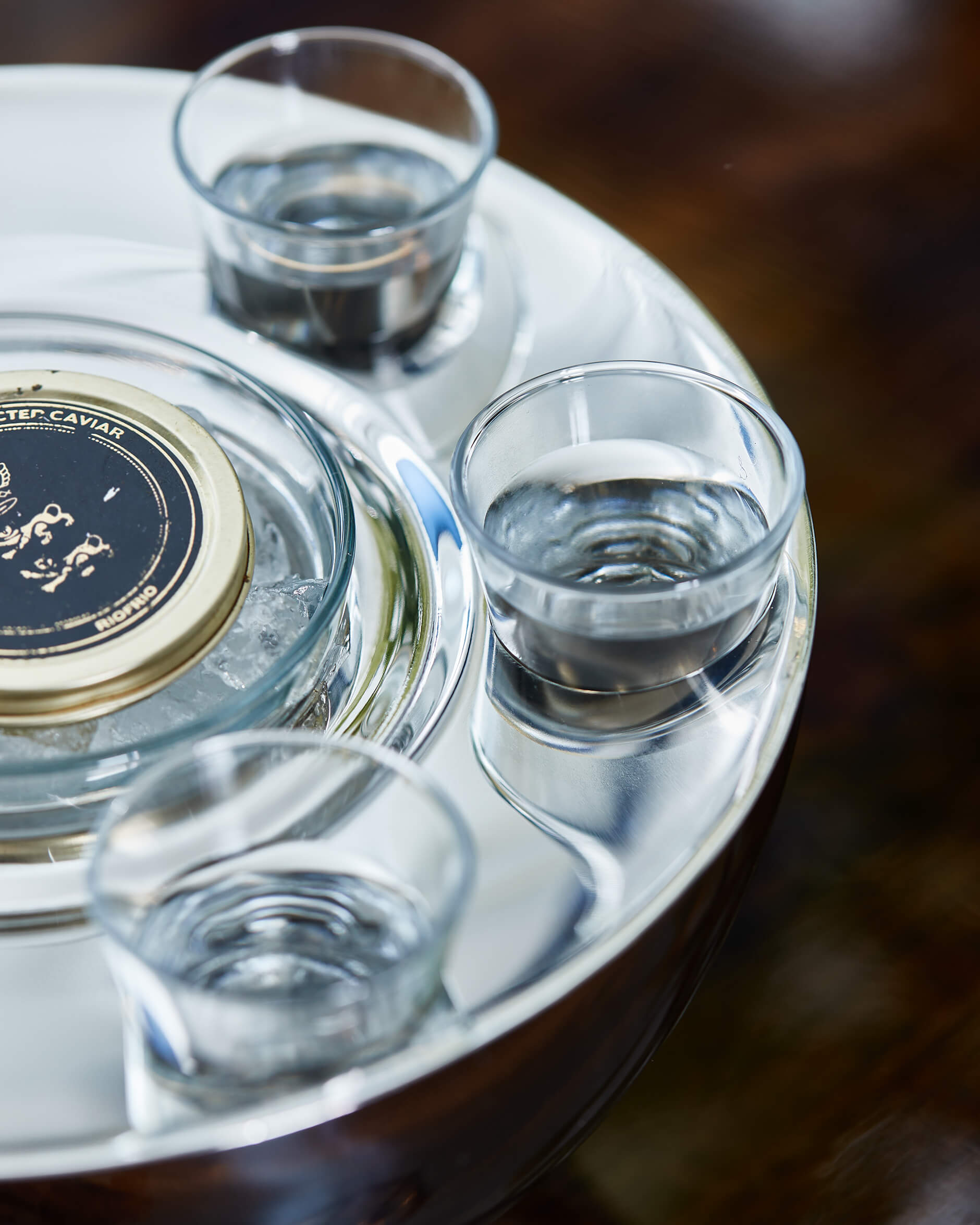 Fleurac kaviar set silver