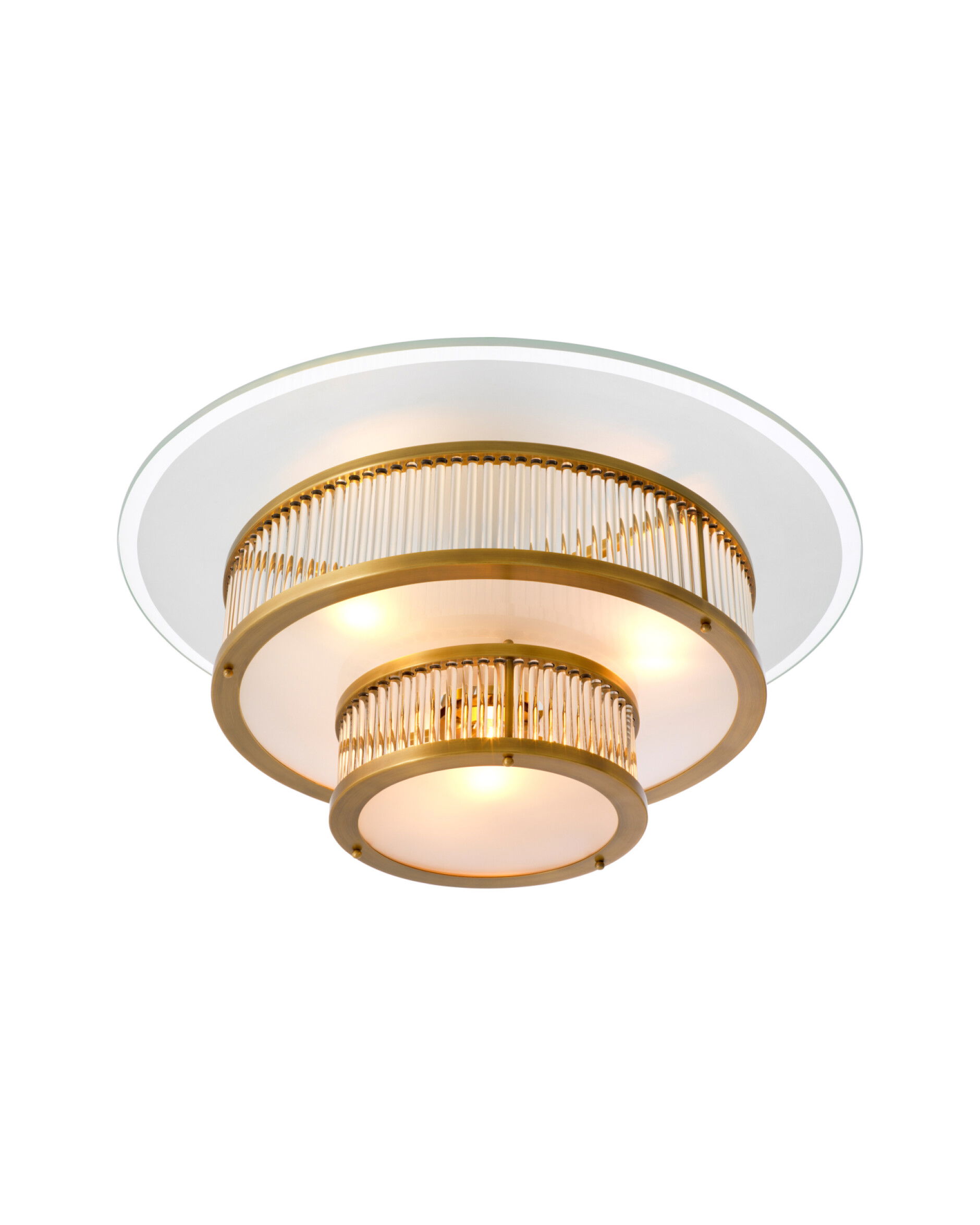 Frederic taklampa antik mässing