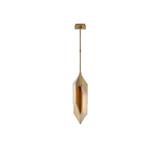 null - Ophelion Small Pendant Antique-Burnished Brass