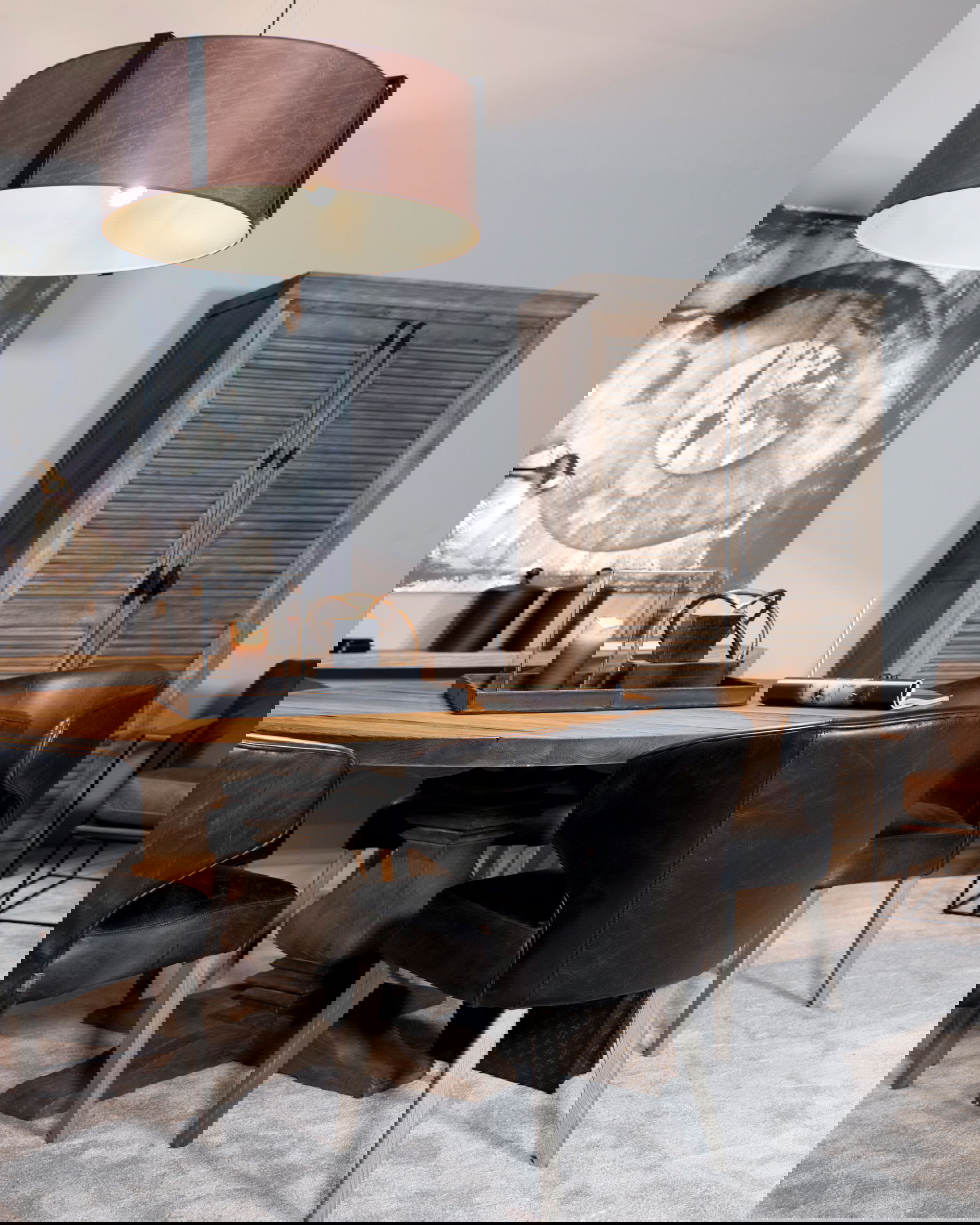 La Vella matstol svart