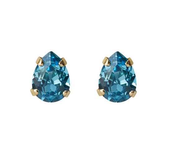 Aquamarine - Super Petite Drop Stud örhängen rose peach