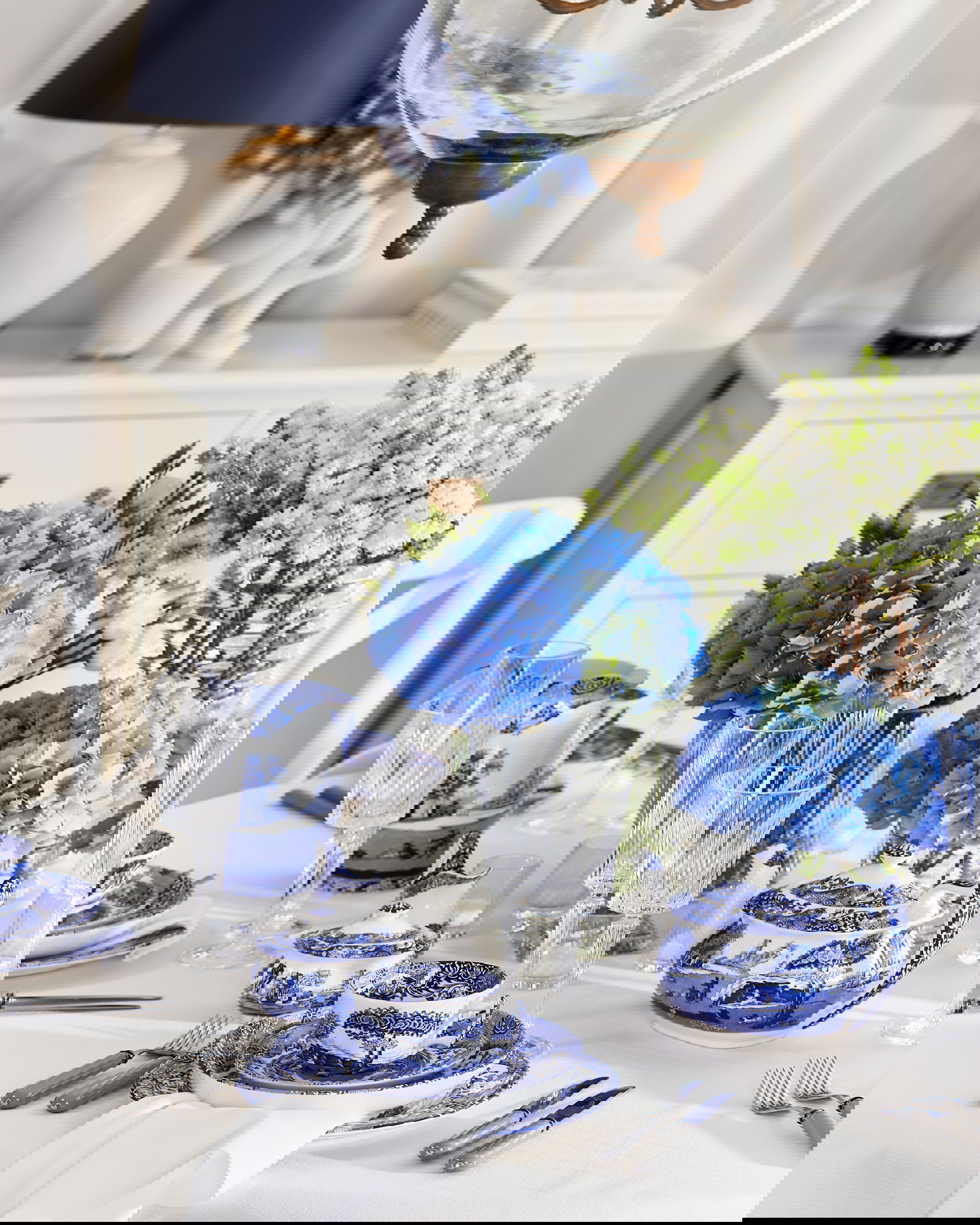 Blue Italian tekanna blå/vit