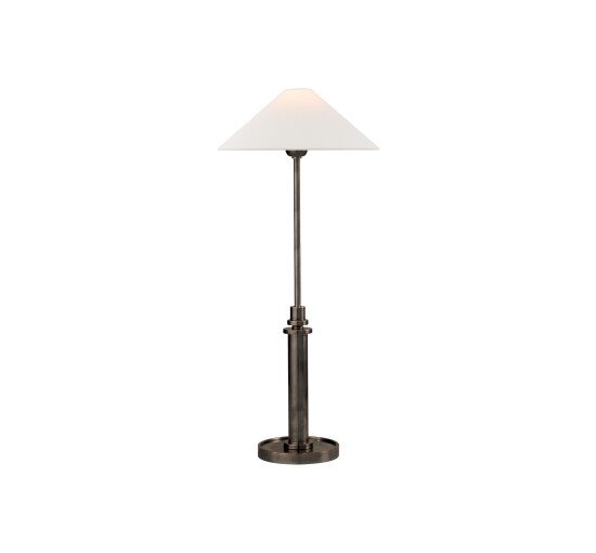 null - Hargett bordslampa brons