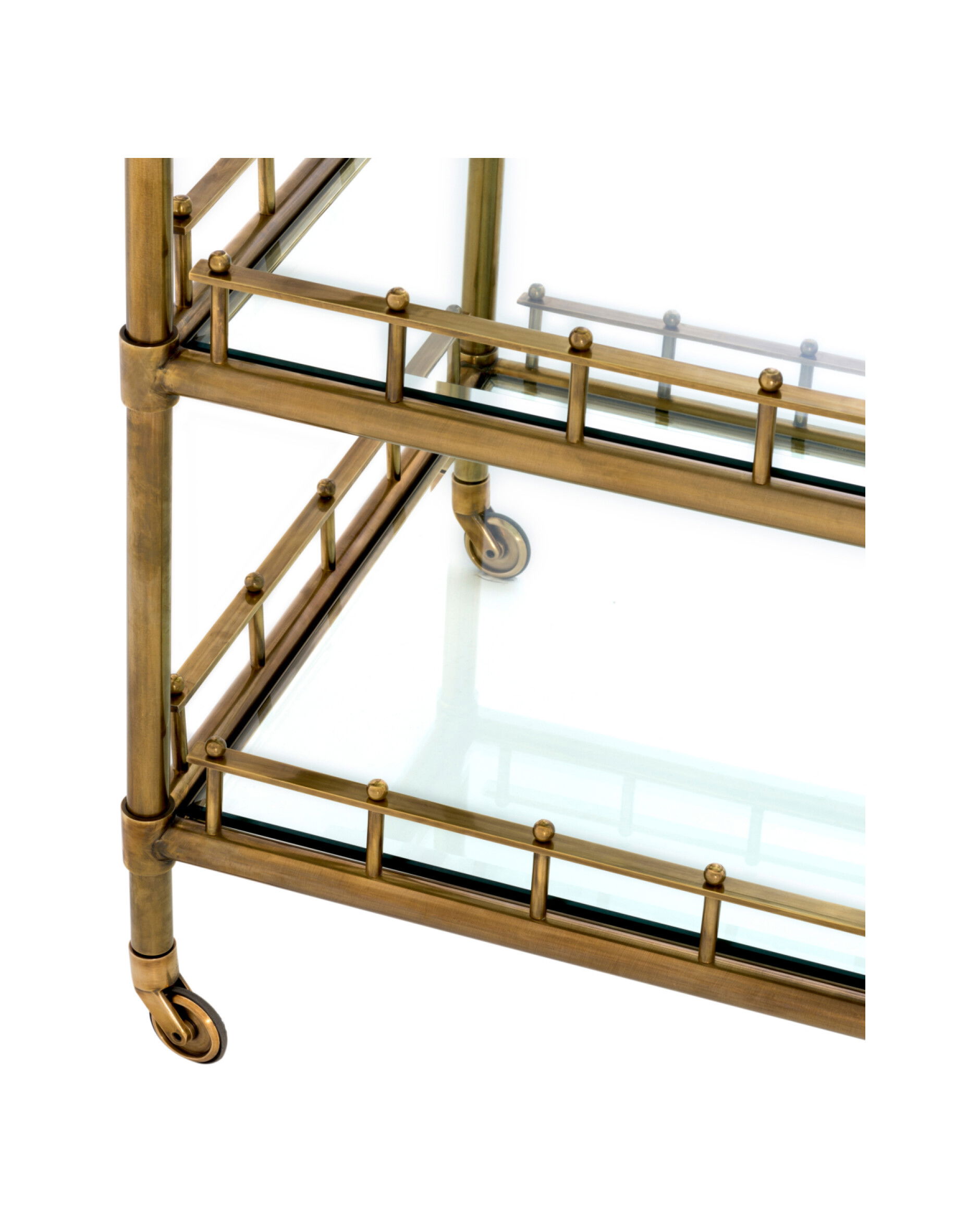 Scarlett drinkvagn vintage mässing S