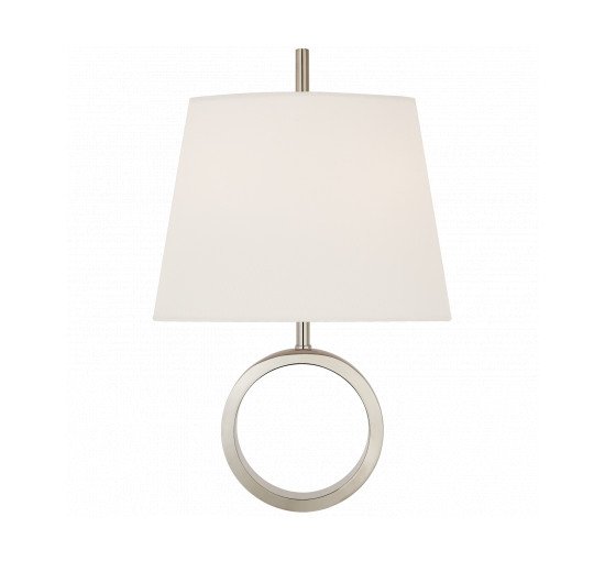 null - Simone Small Sconce Polished Nickel