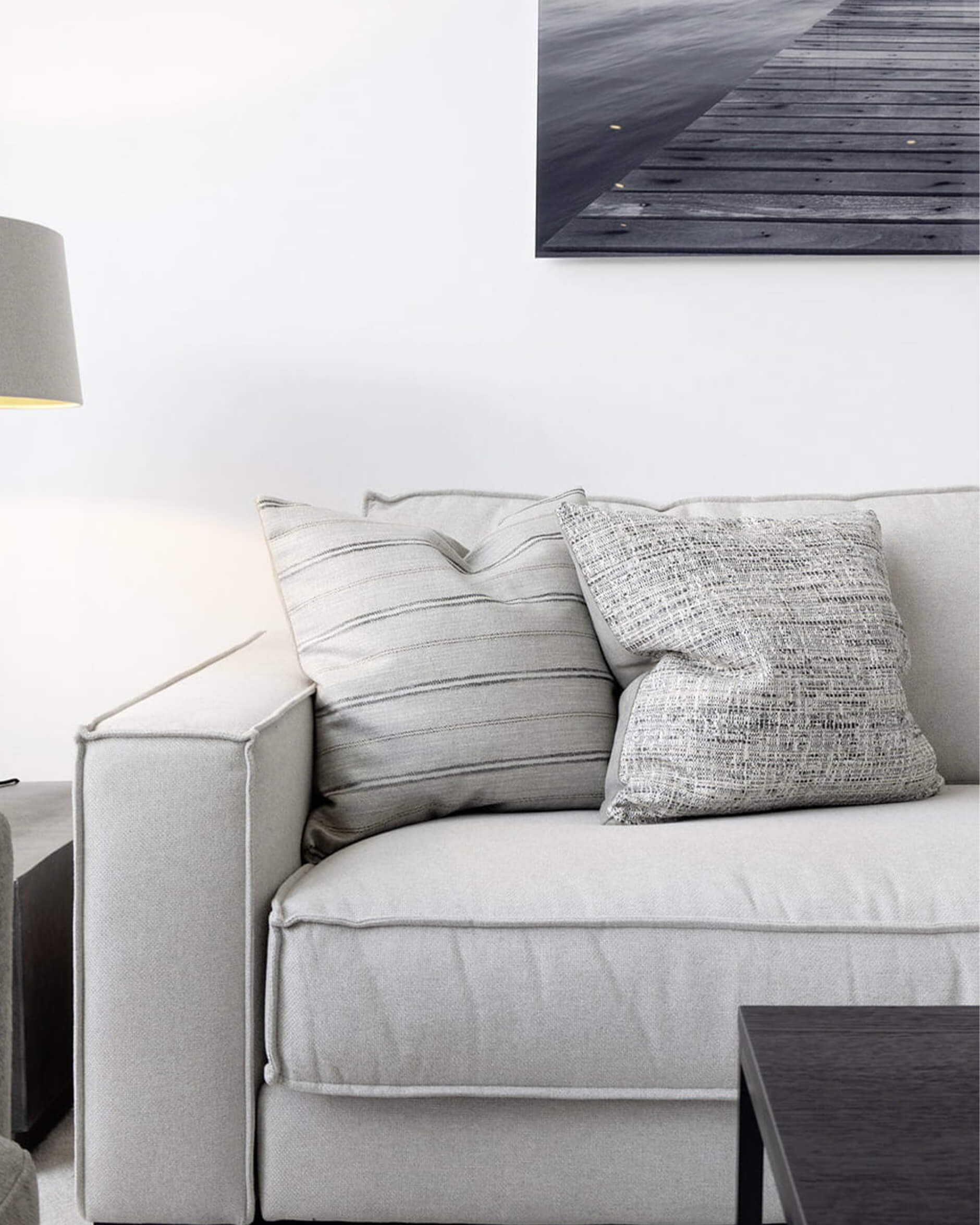 Diane kuddfodral grå