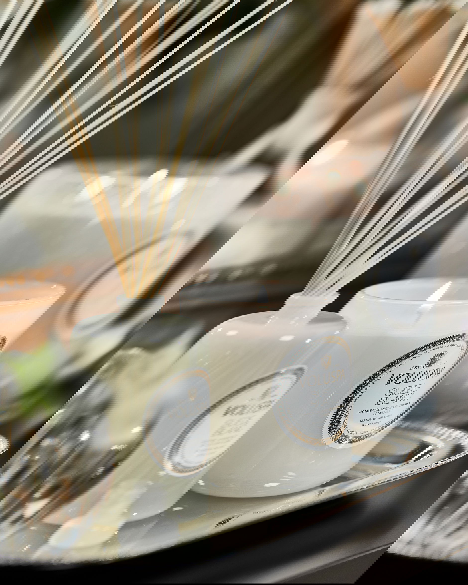 Suede Blanc Classic doftljus