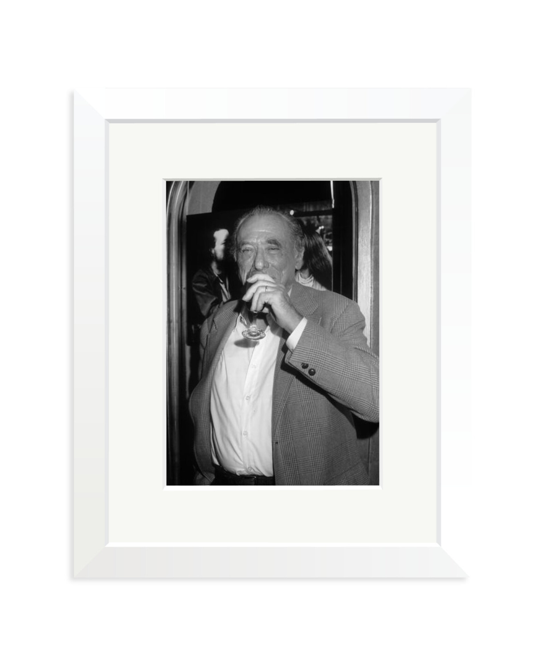 Charles Bukowski Portrait White / Small