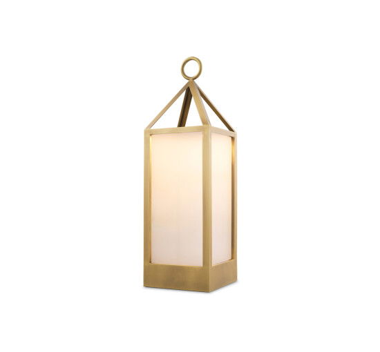 Riserva golvlampa antik mässing L