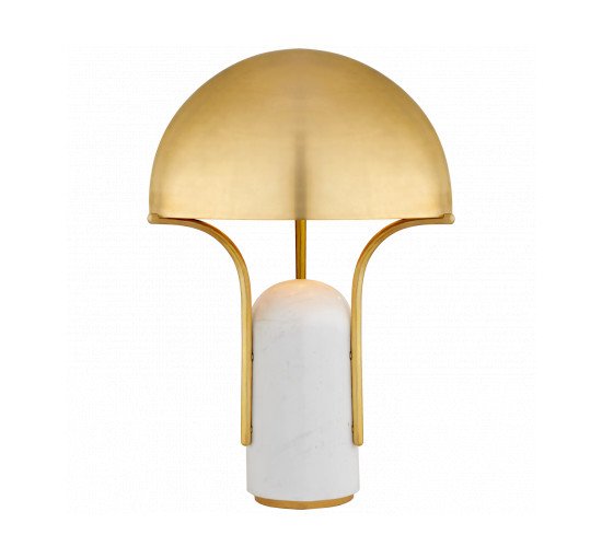 White - Affinity Medium Dome Table Lamp White