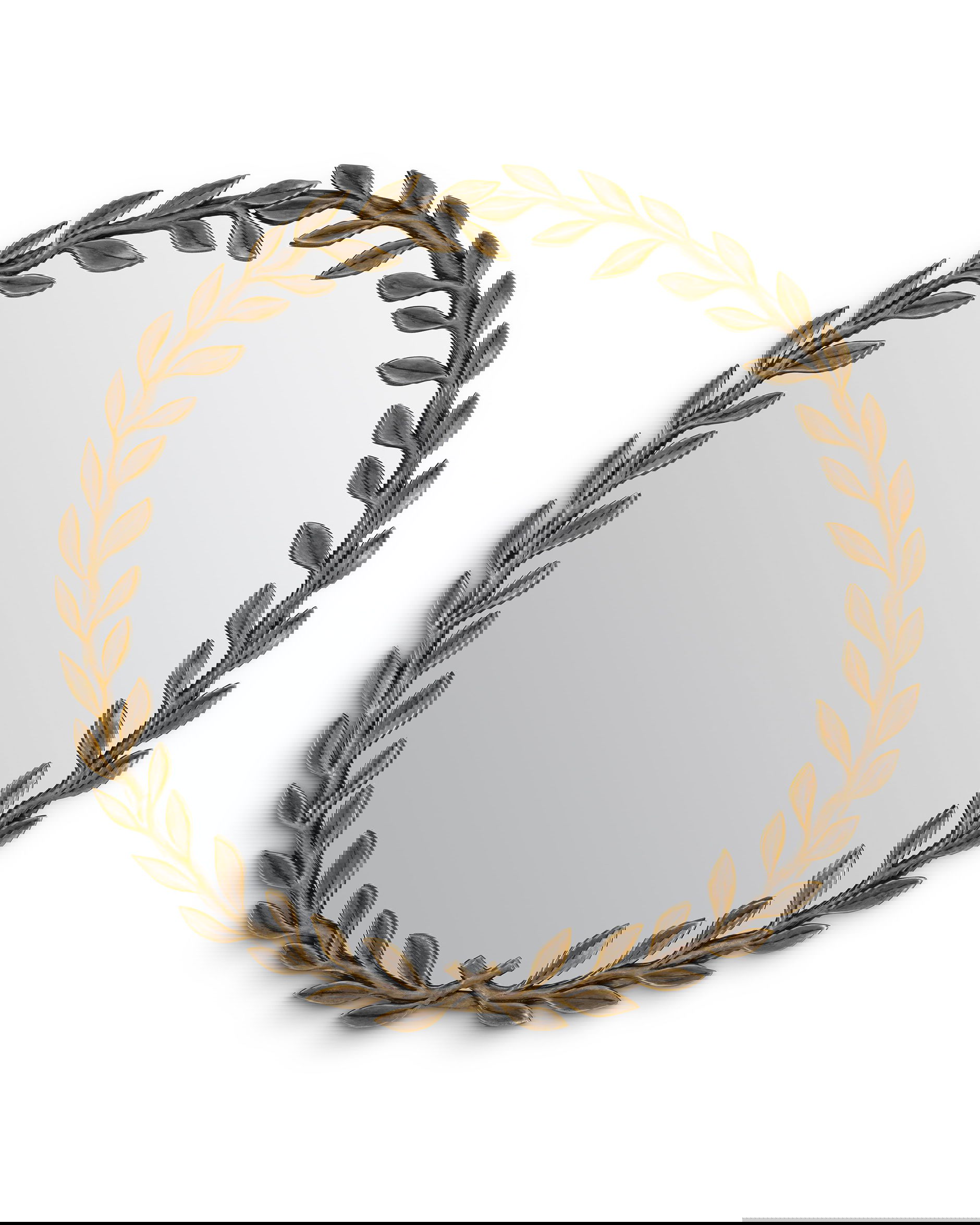 Duras spegel vintage mässing