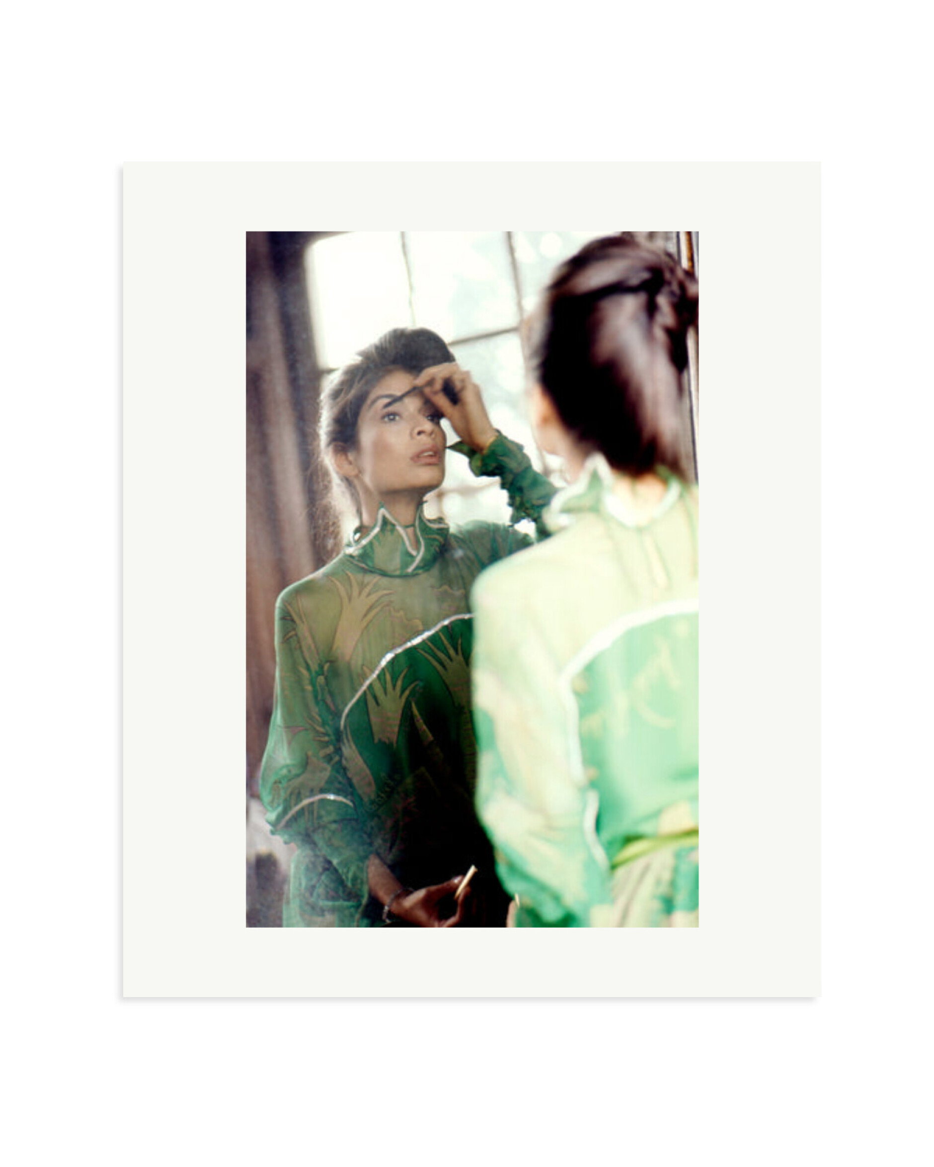 Bianca Jagger in Green Print Only / Large
