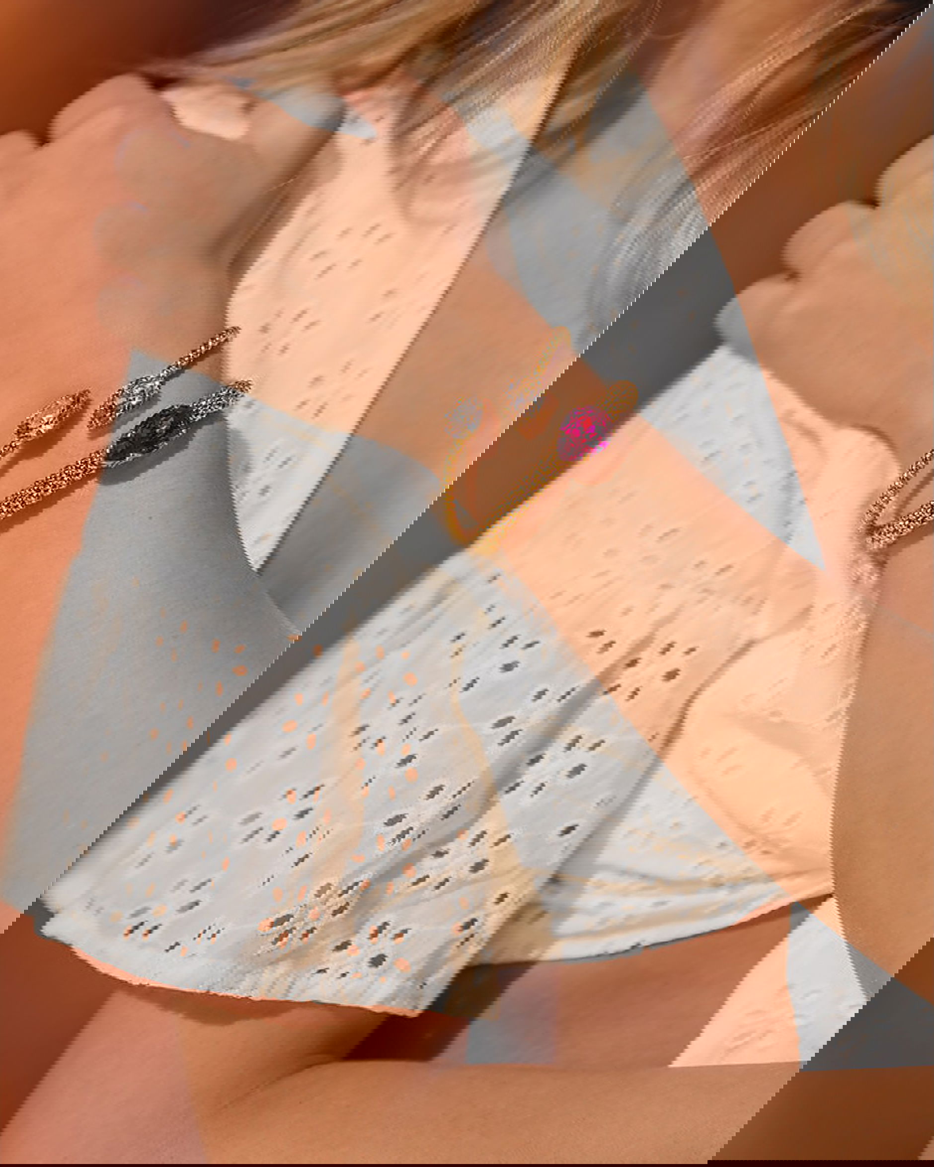 Mini Drop armband vintage rose