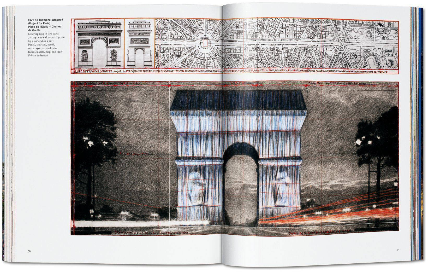 Christo and Jeanne-Claude. L’Arc de Triomphe, Wrapped