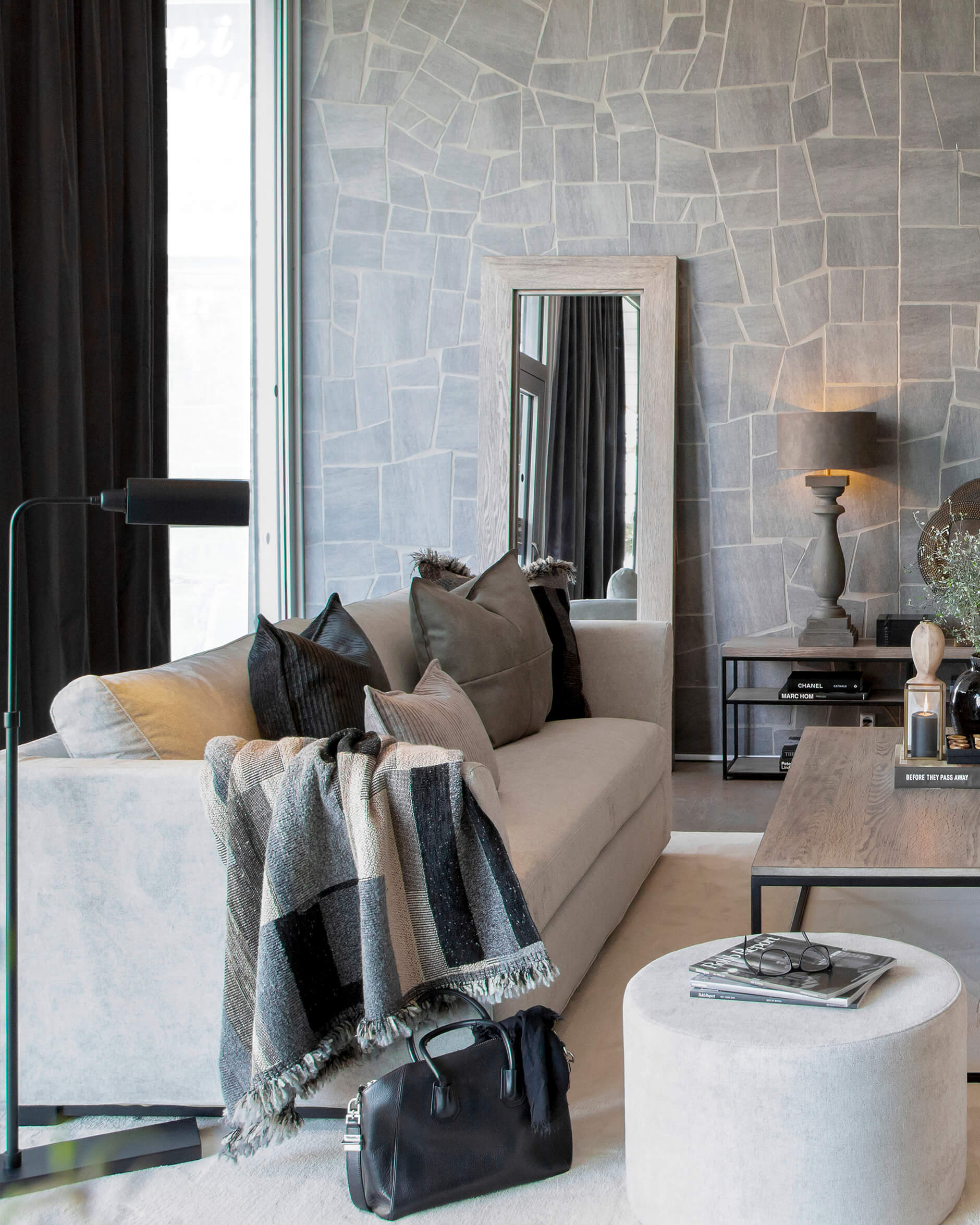 Cortina fotpall true natur