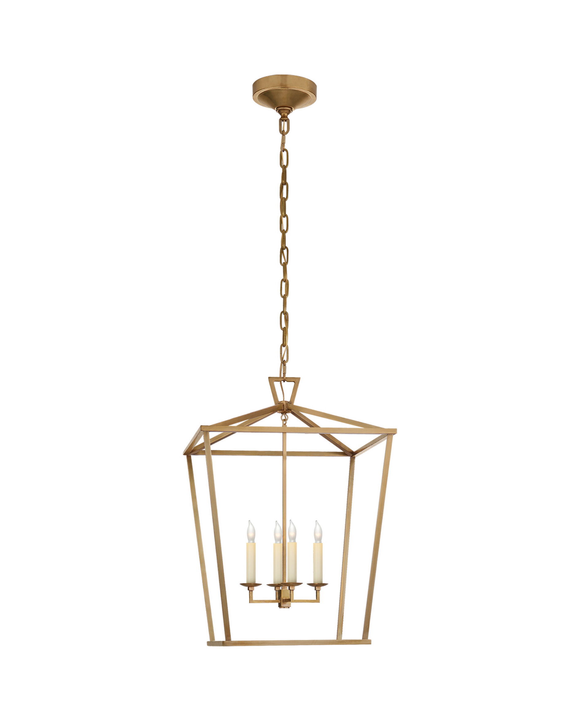 Darlana Lantern Antique-Burnished Brass Medium