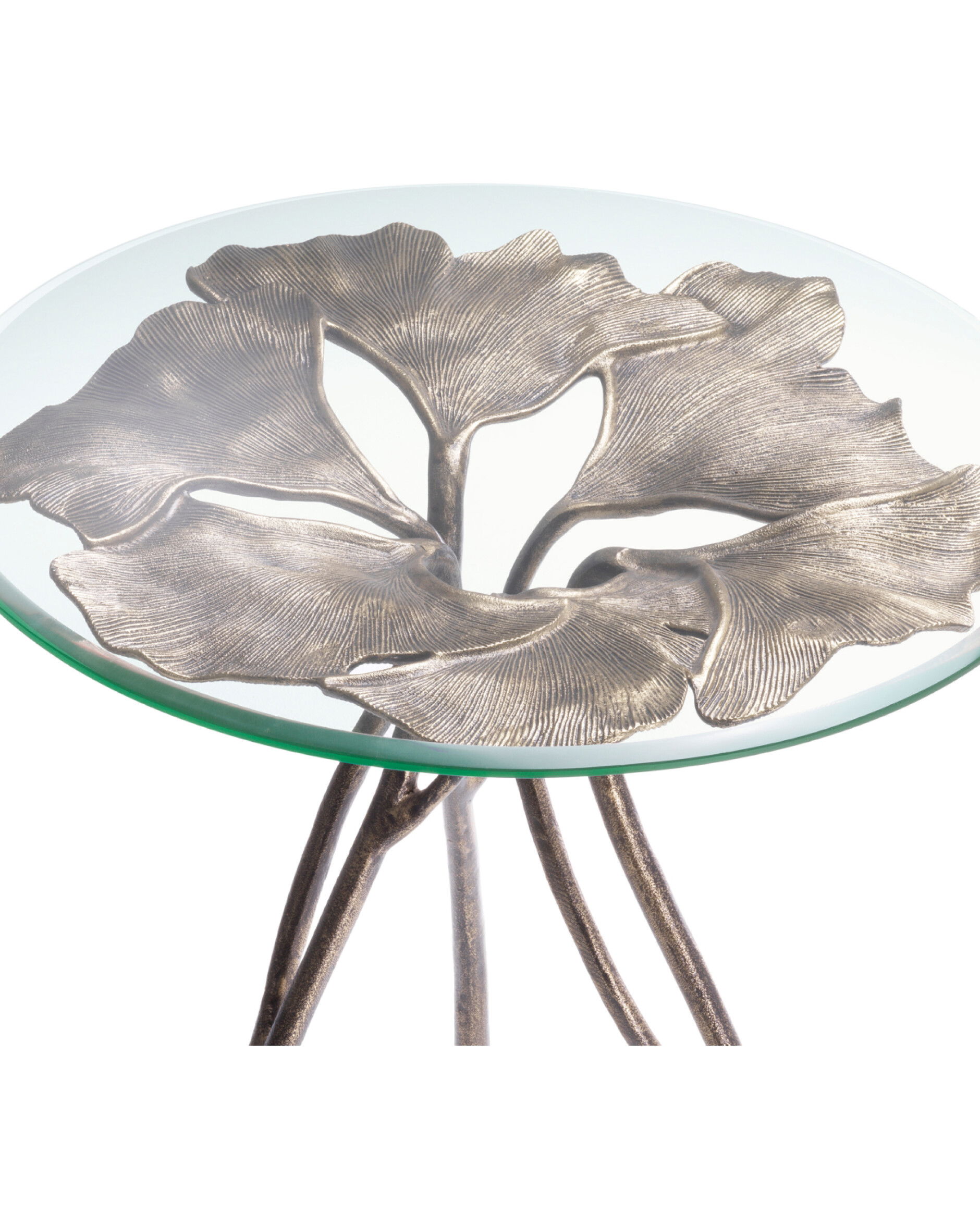 Poseidon sidobord antik mässing