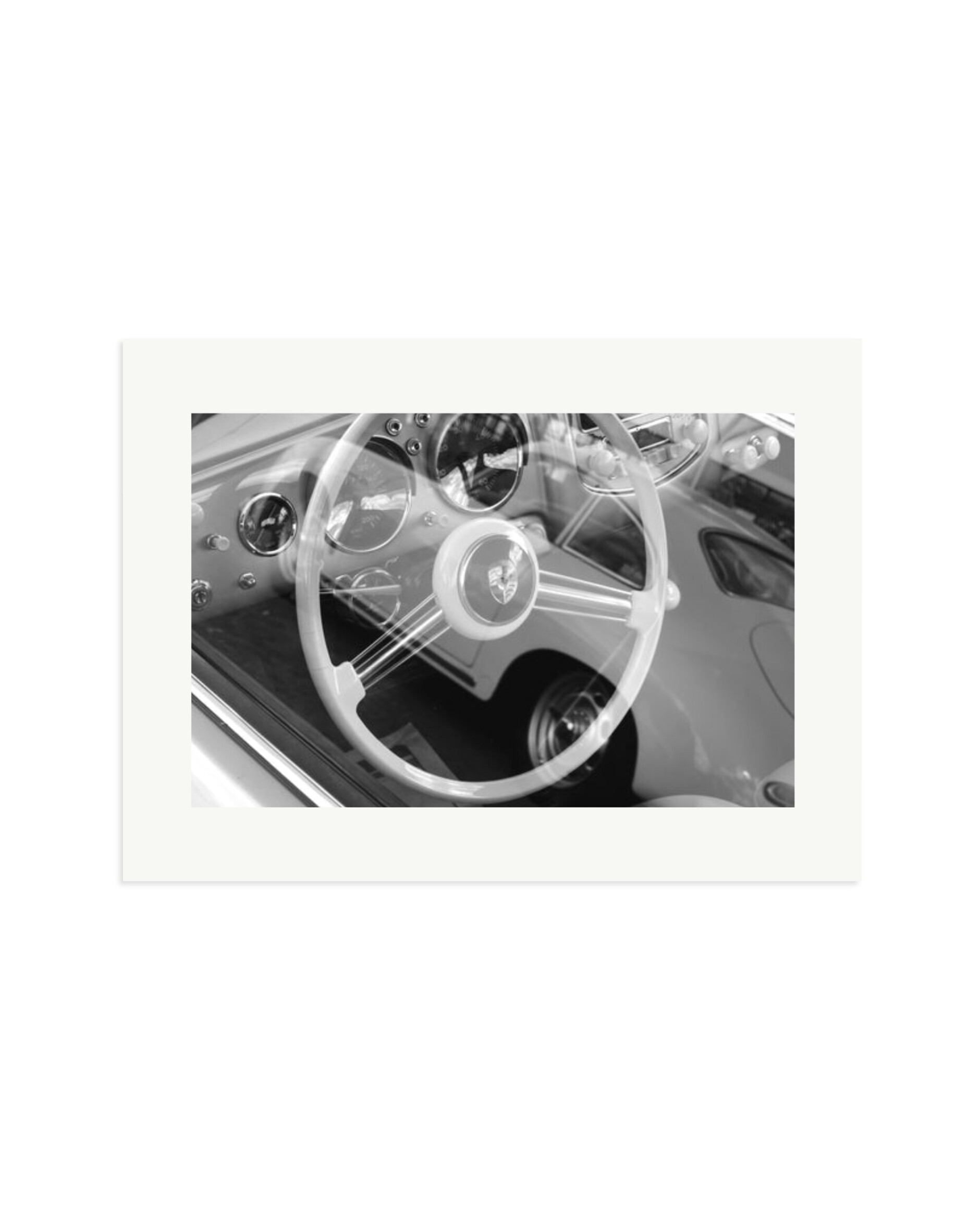 Porsche Steering Wheel Print Only / XL