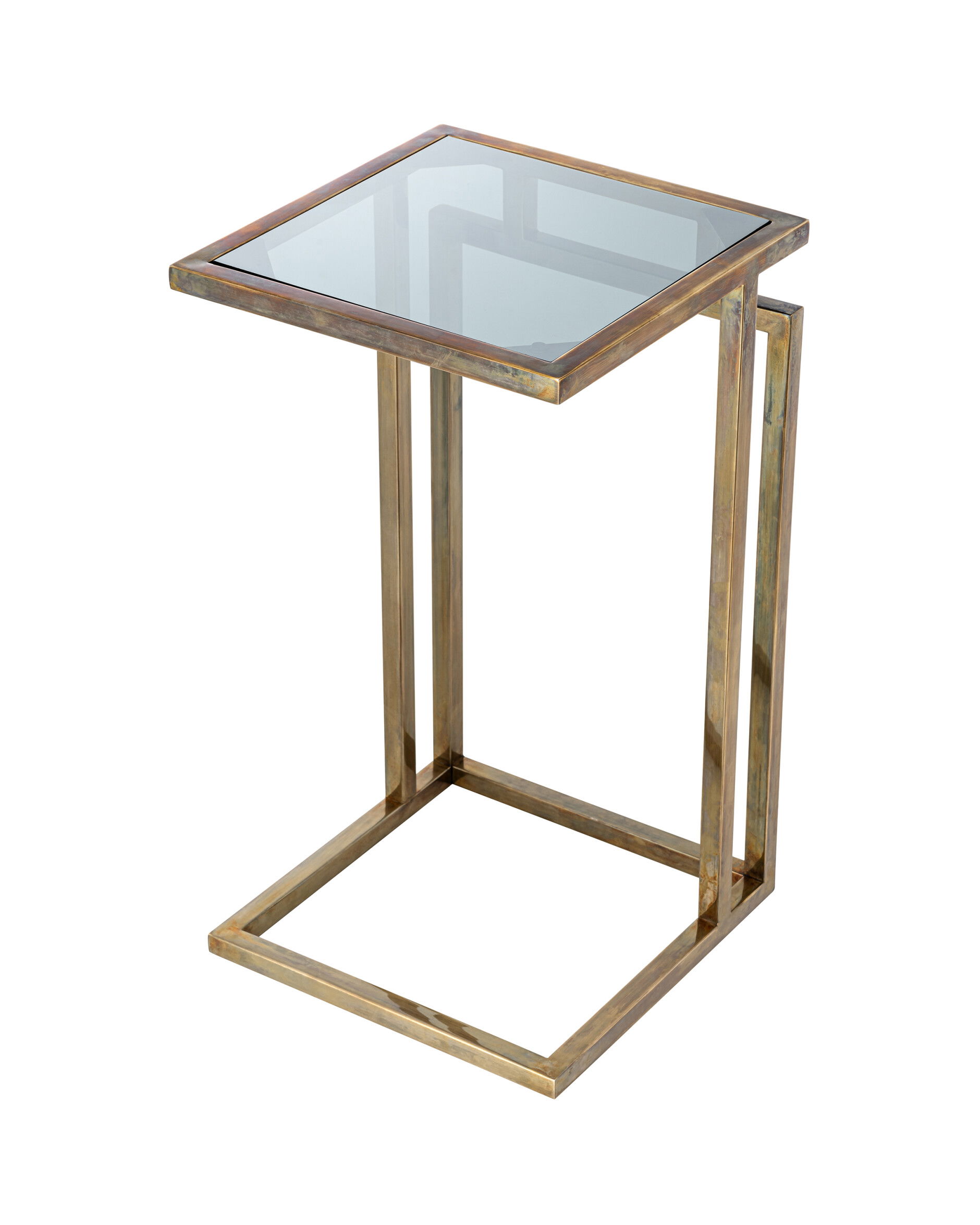 Marcus Side Table Vintage Brass Finish