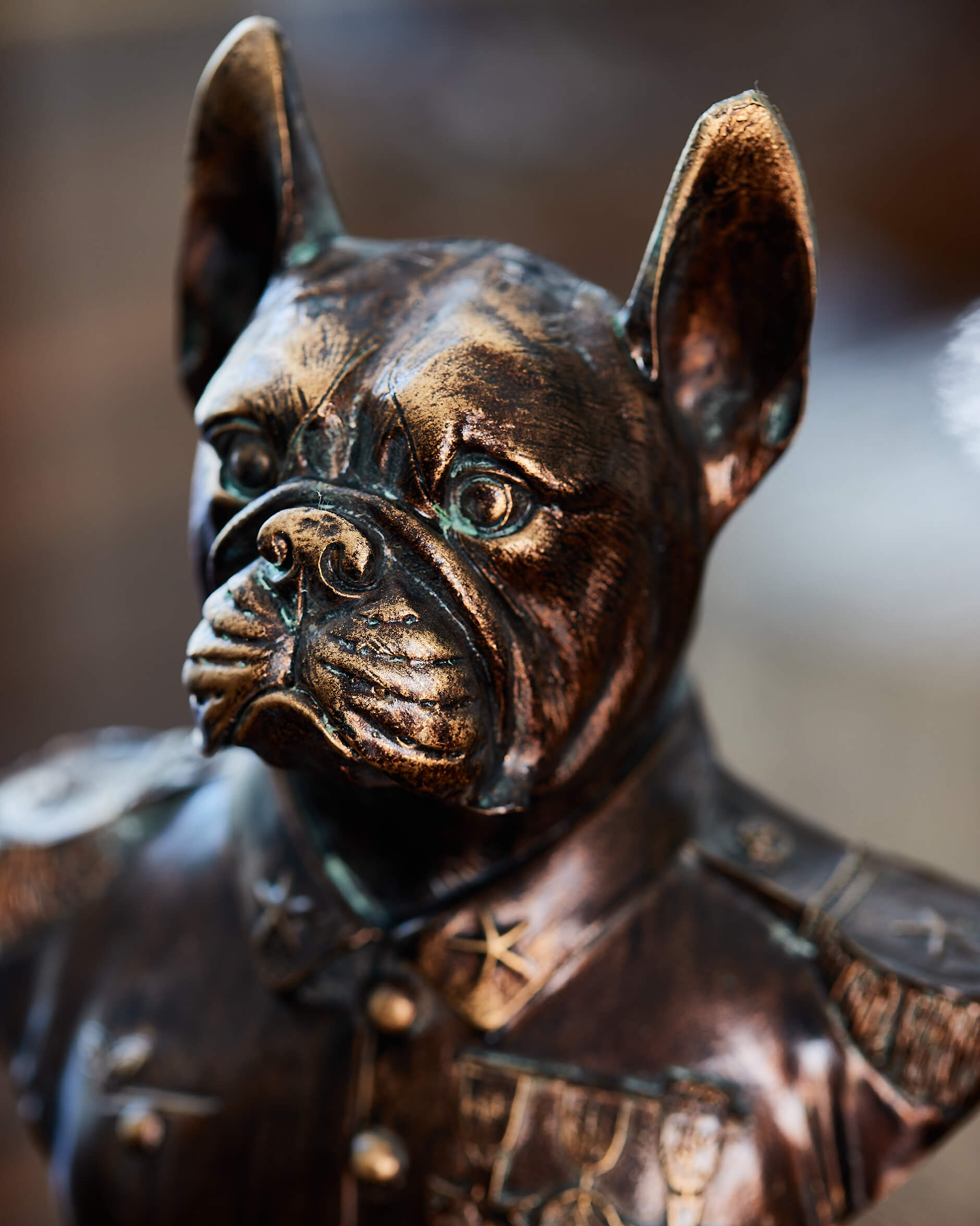 Sergeant Madog skulptur brun