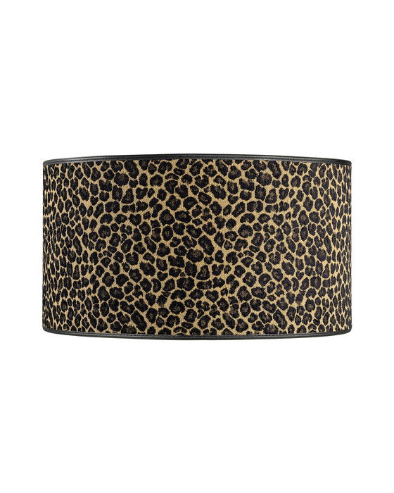 Leopard lampskärm cylinder mönstrad