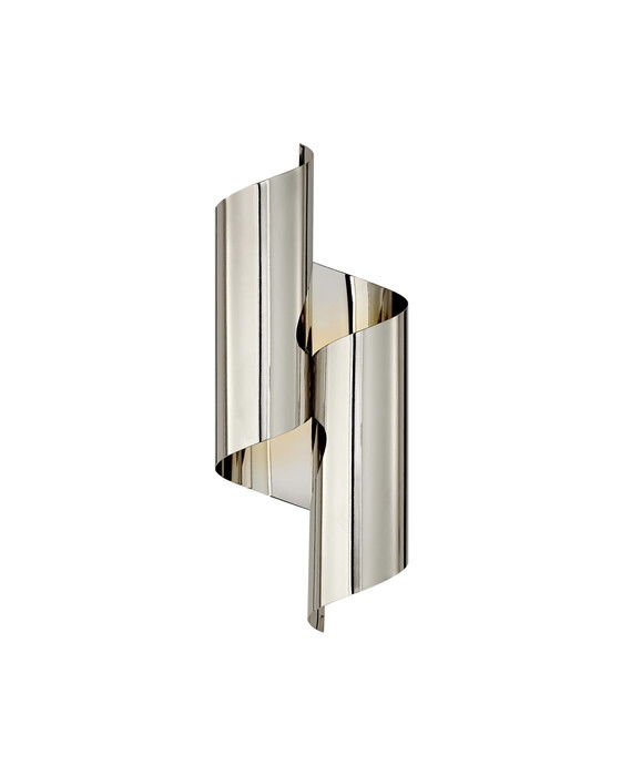 Iva Wrapped vägglampa nickel