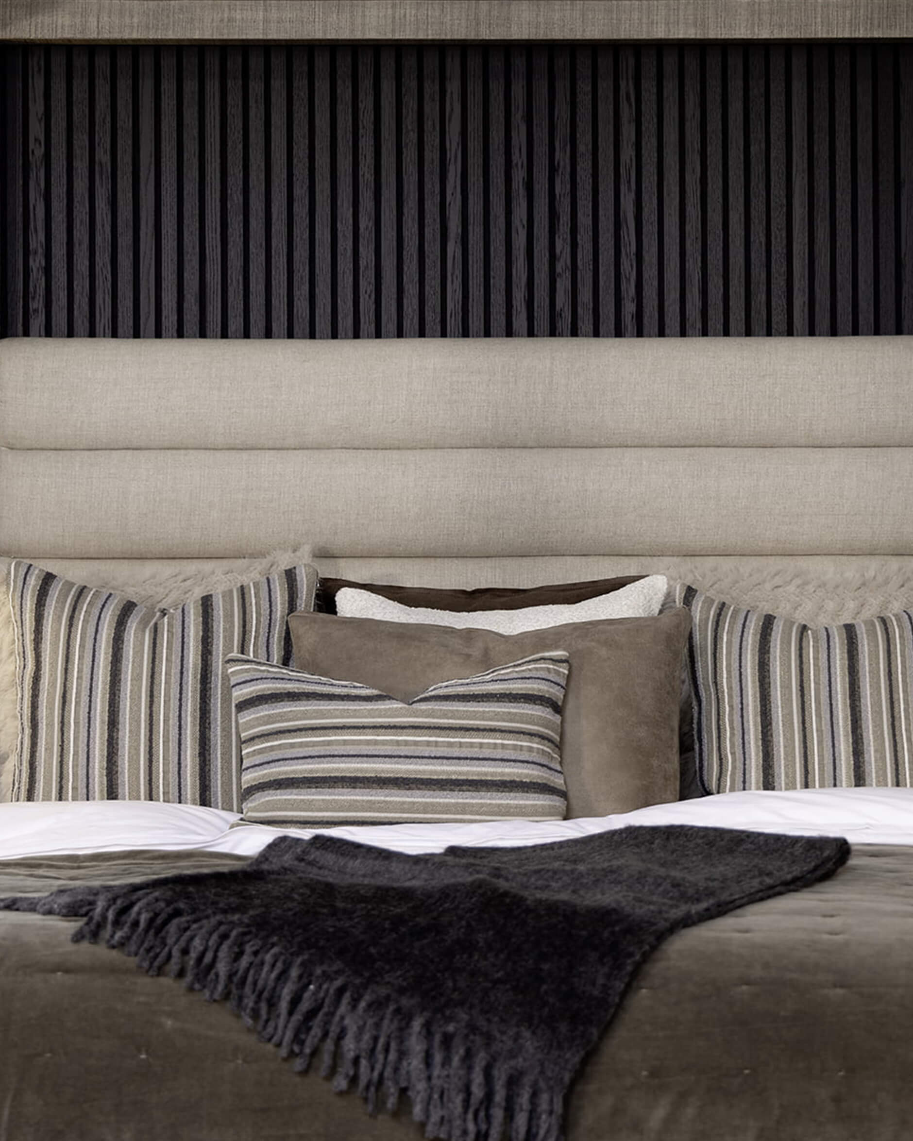 Pineto kuddfodral grå