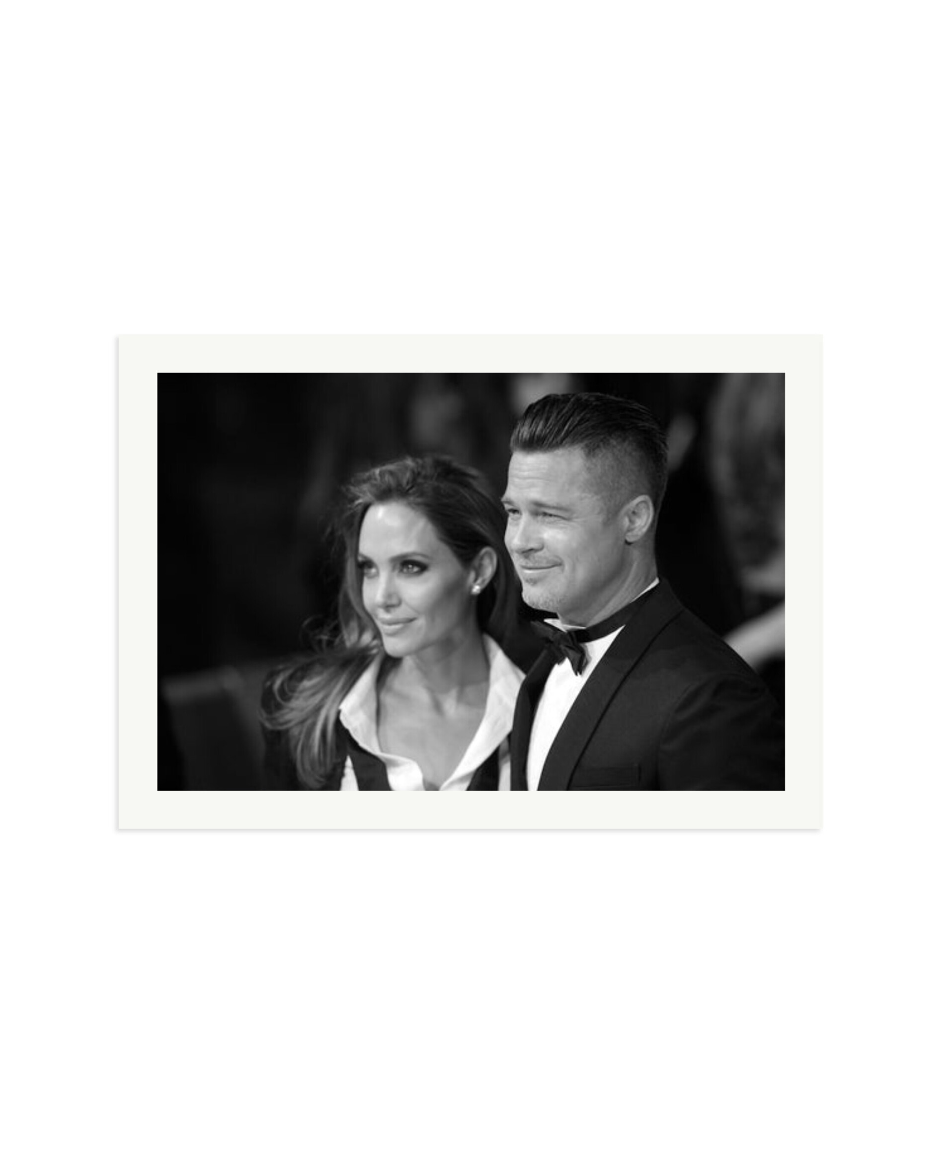 Brad Pitt and Angelina Jolie Print Only / XXL