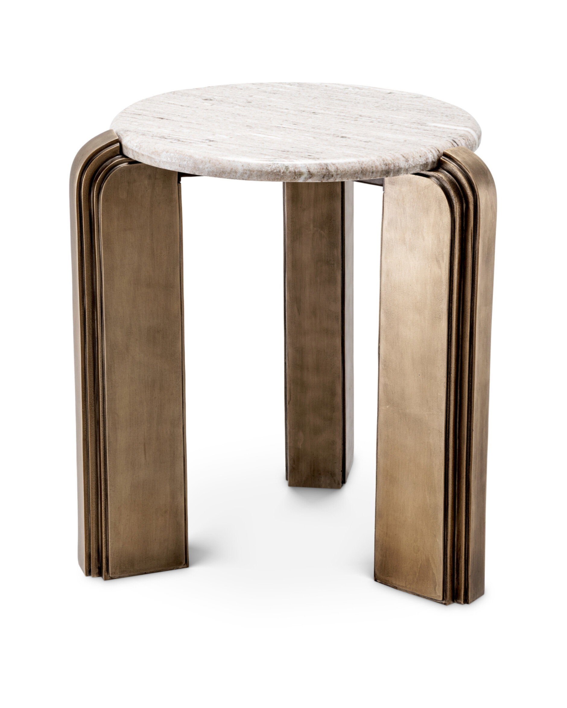 Albion Side Table Antique Brass