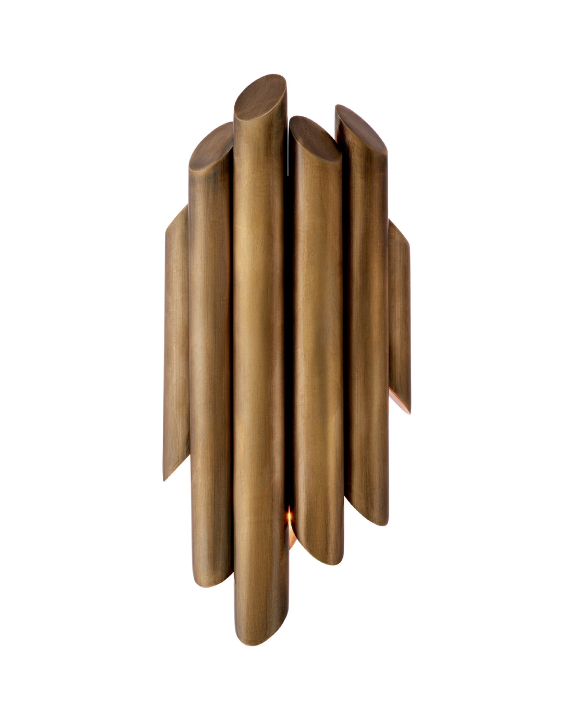 Beau Rivage vägglampa antik mässing