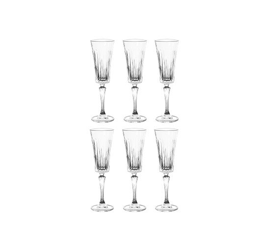 Manhattan champagne glass crystal