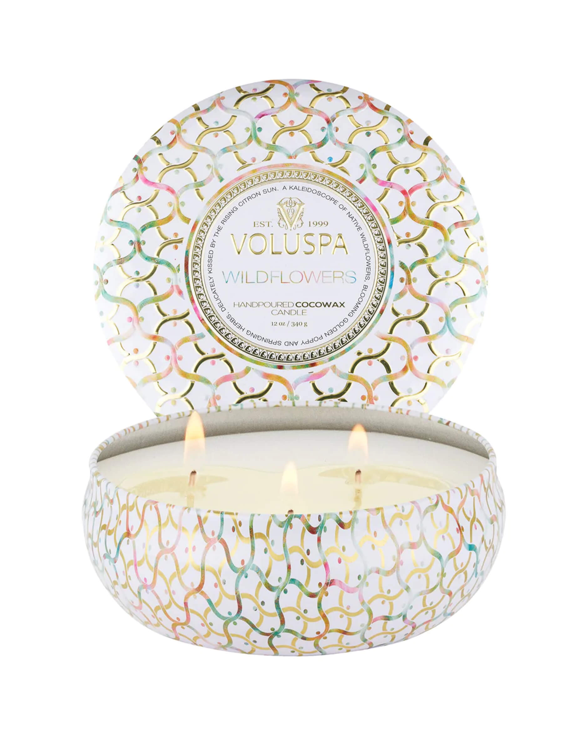 Wildflowers doftljus 3-wick