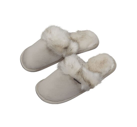 Grå - Aspen slippers vit
