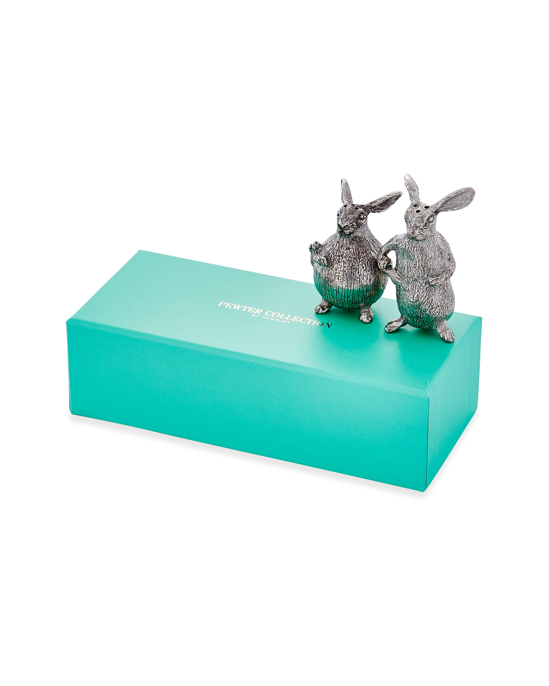 Kaniner salt- och pepparkar tenn