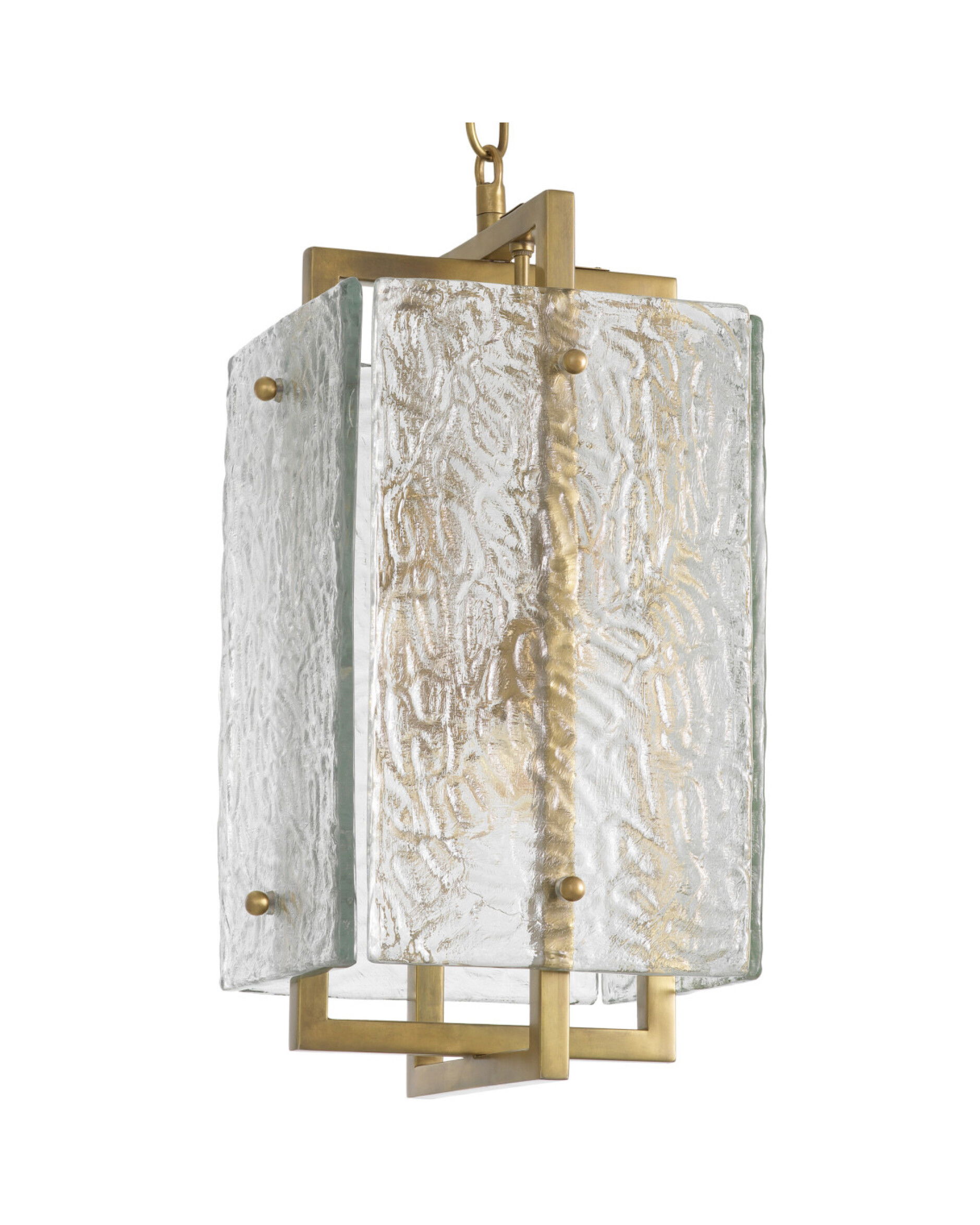 Solara plafondlamp messing