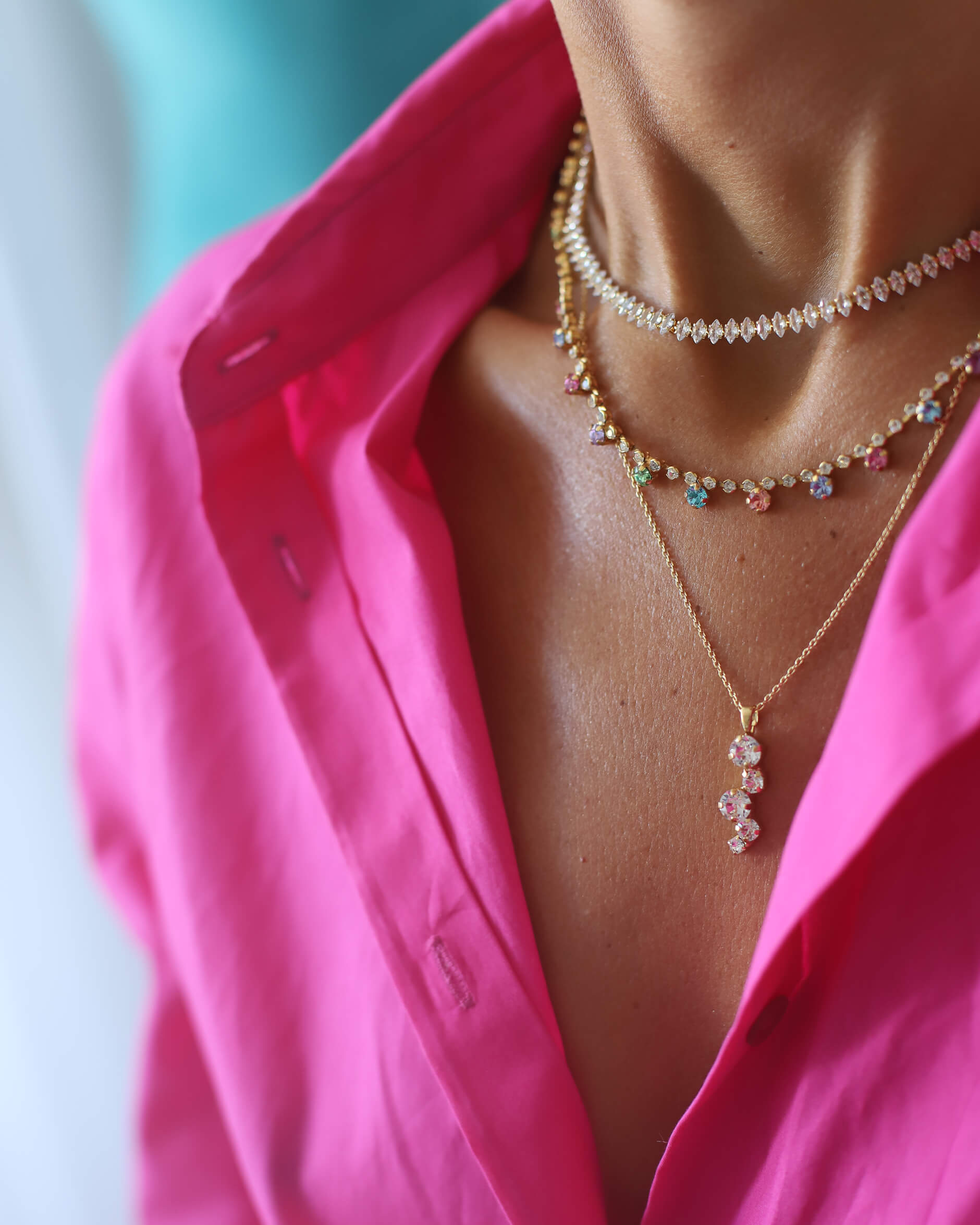 Elina necklace crystal