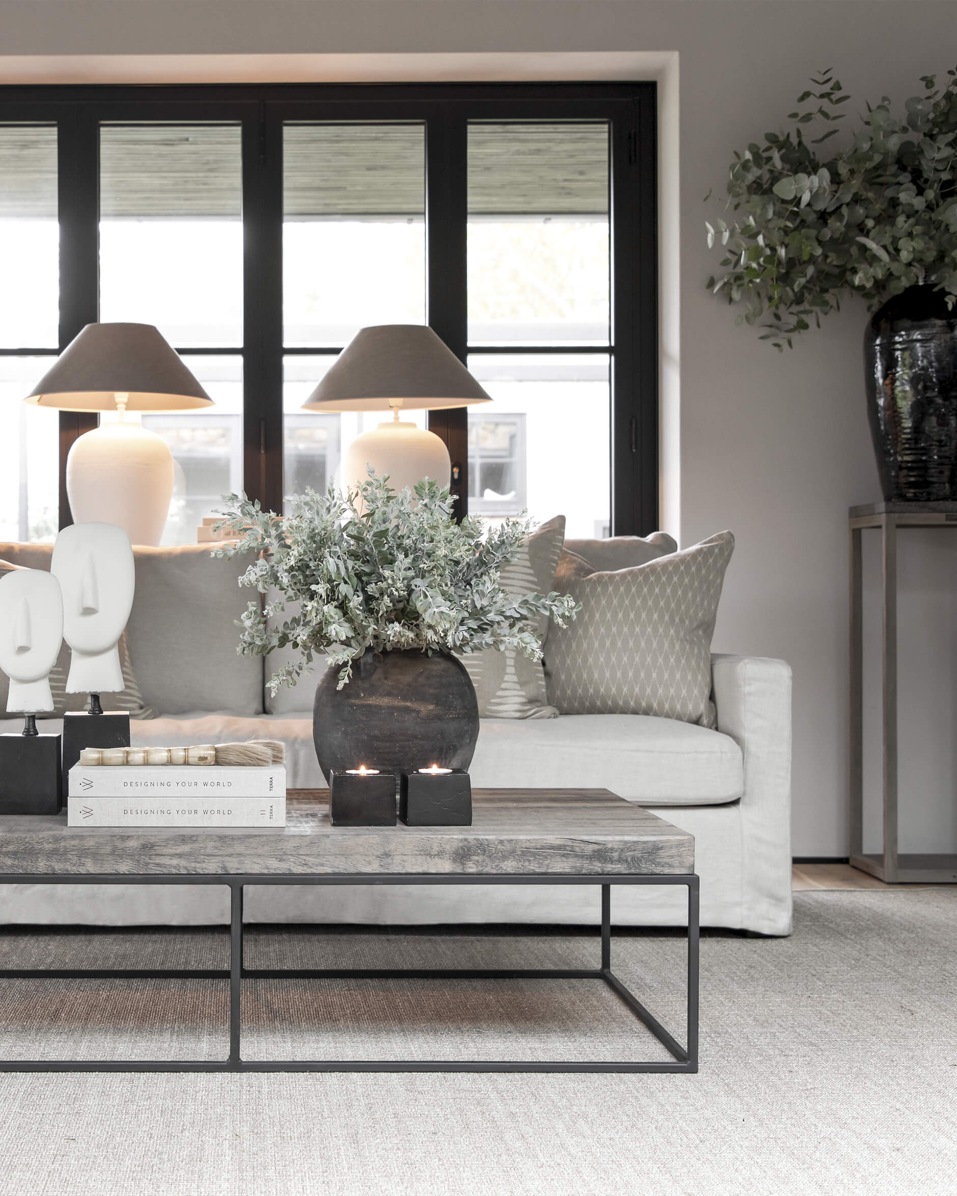 Dario kuddfodral off-white/beige