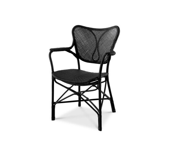 Black - Colony Dining Chair Matte White