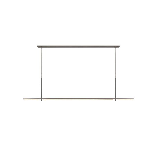 Polished Nickel - Axis Linear Pendant Polished Nickel Large