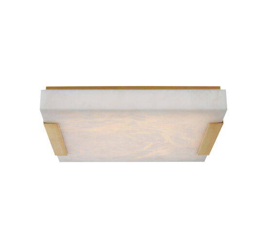 null - Covet Large Flush Mount in Bronze/Alabaster