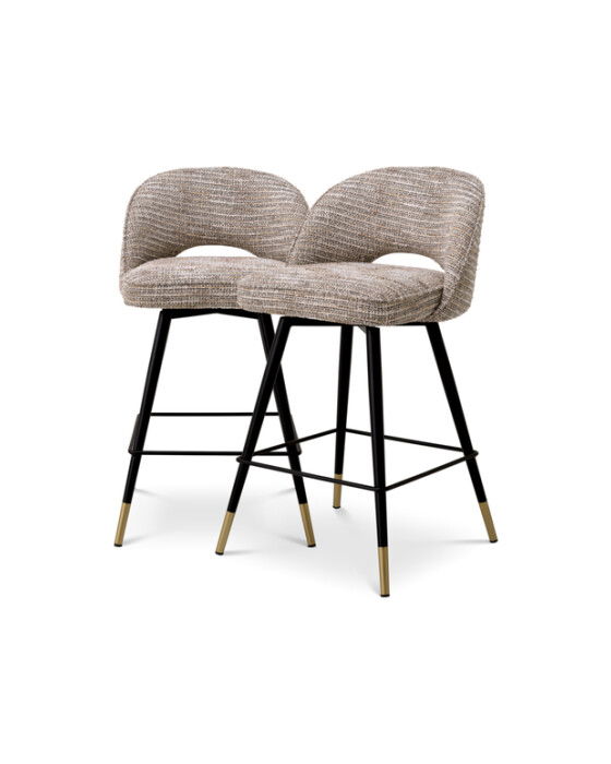 Cliff Bar Stool Mademoiselle Beige Set Of 2