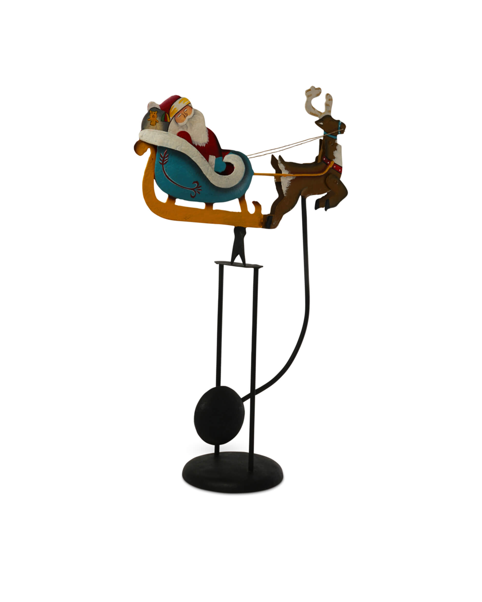 Santa's Sleigh Swinging Decoration