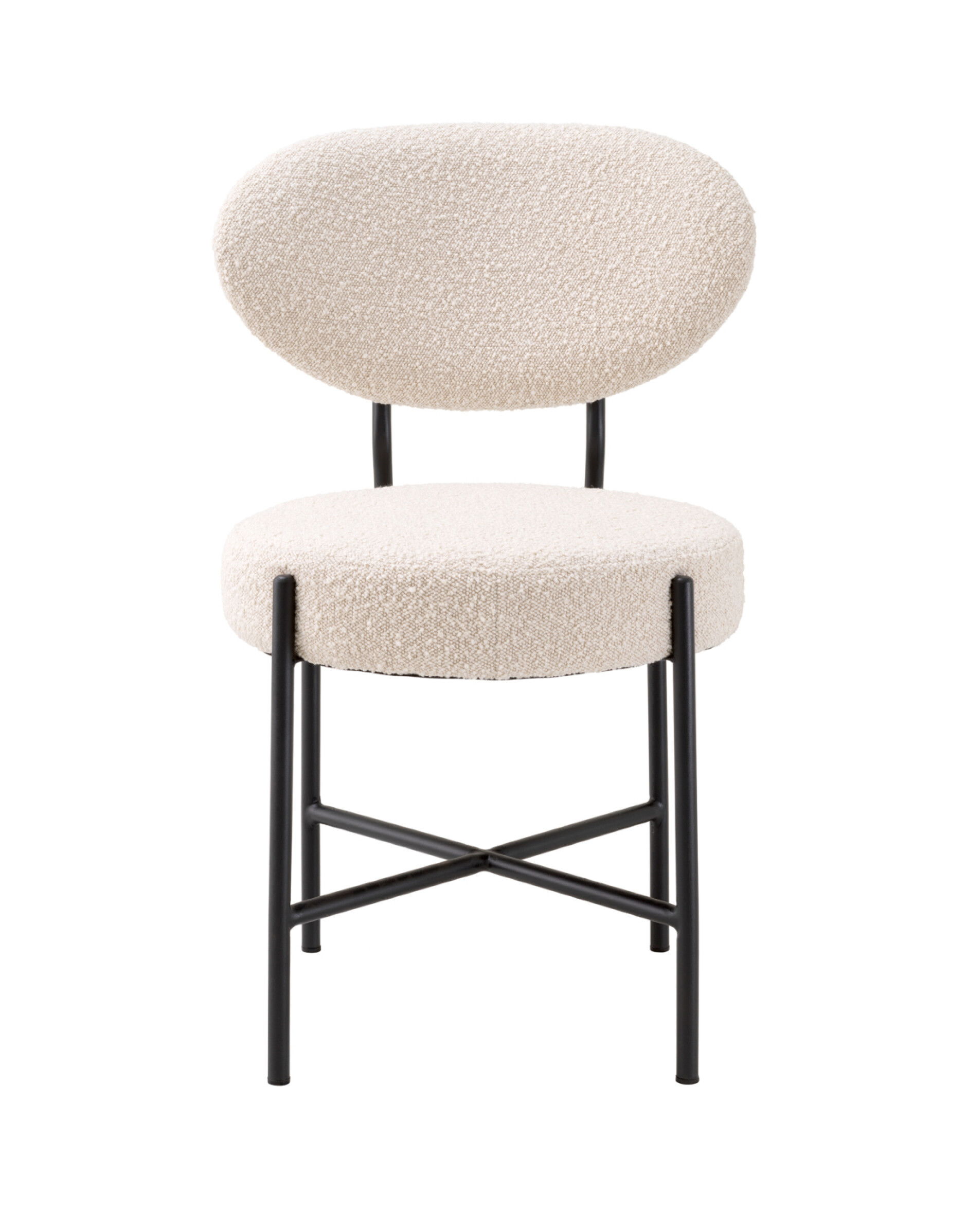 Vicq matstol bouclé cream 2-set