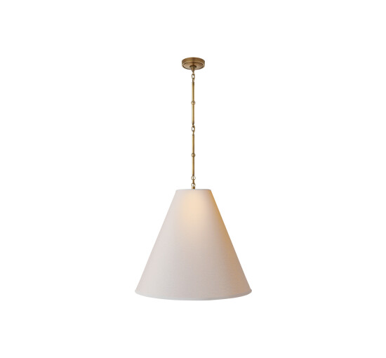 Goodman taklampe messing/natur L