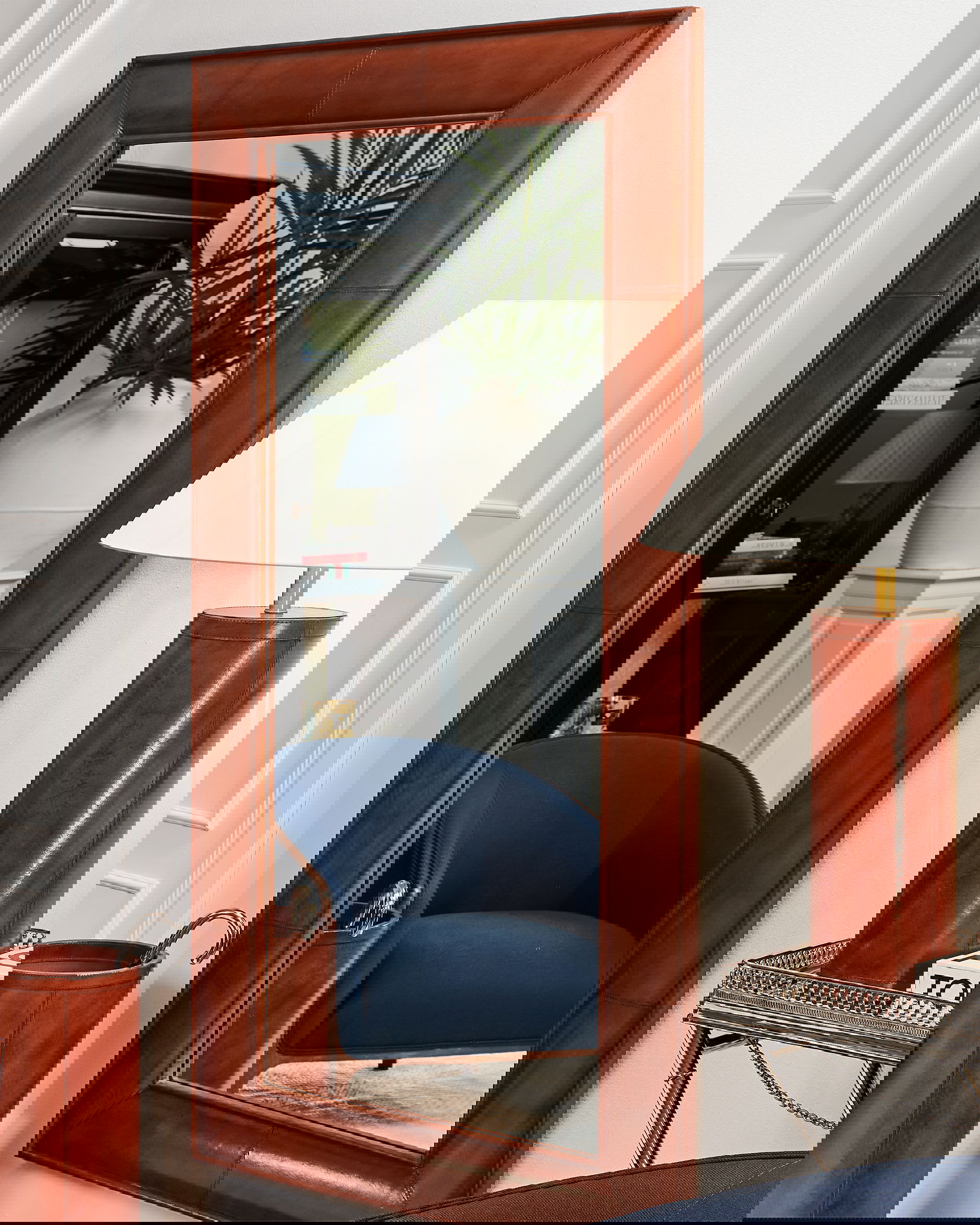 Kensington Wandspiegel Leder