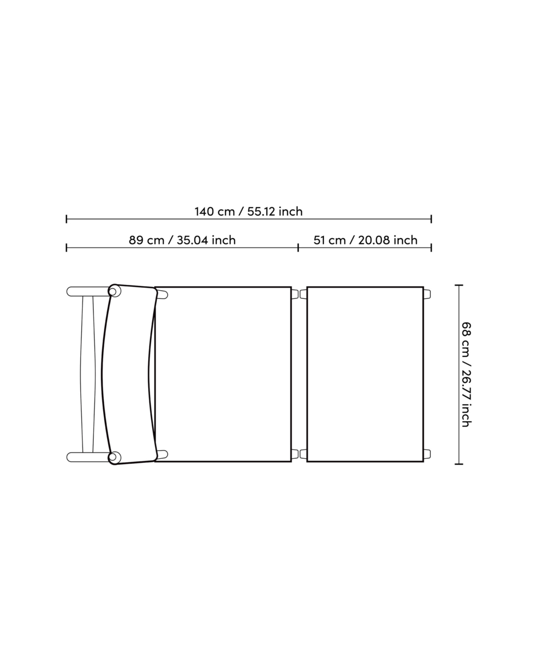 Laroc fåtölj natural teak