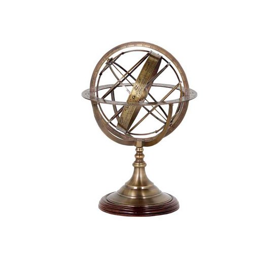 Brass - Nickel Globe Large