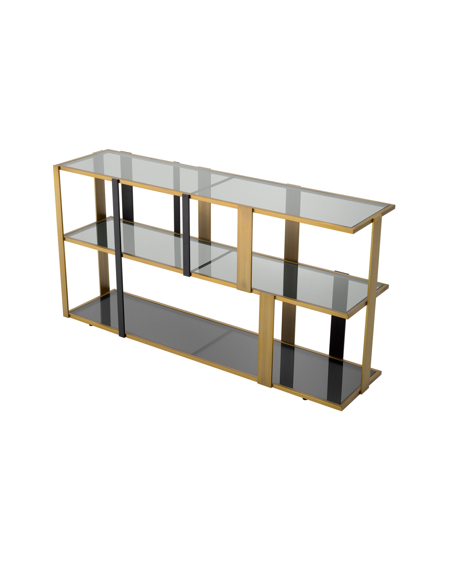 Clio hylla borstad mässing