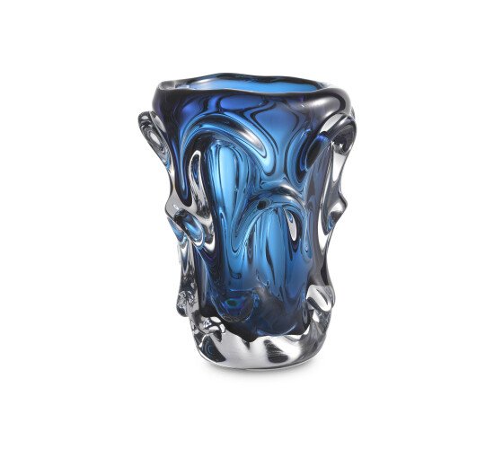 Blauw - Aila Vase Turquoise