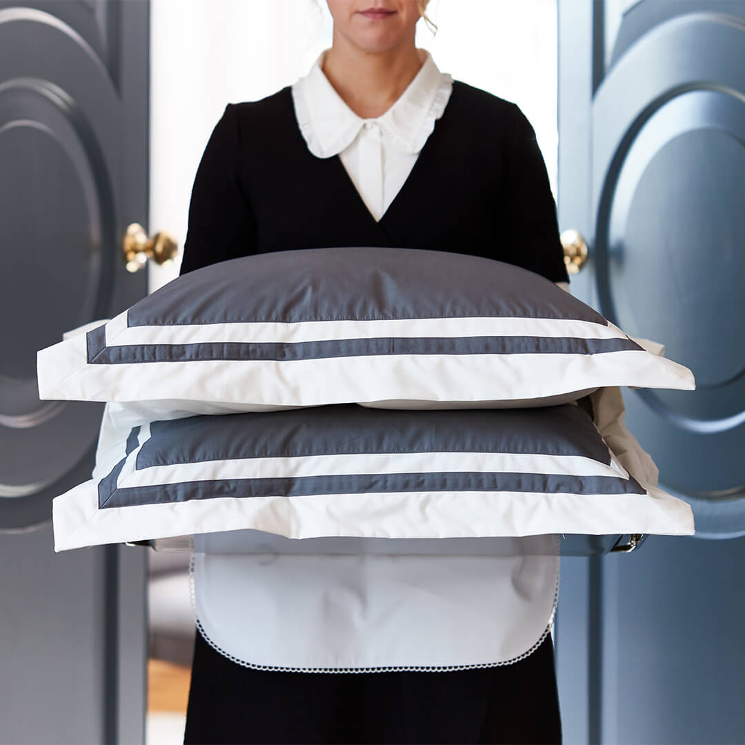 Belgravia örngott grå/vit